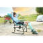 Chaise de camping avec table d'appoint - Portable robuste pour jeux de sport, jardin pliant bleu réalisateurs, patio-1403535327