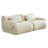 Boucle Cloud Modular Sectional Couch with Deep Seats-1269298828
