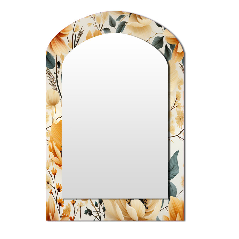 Miroir mural beige et rustique, 43 po x 33 po