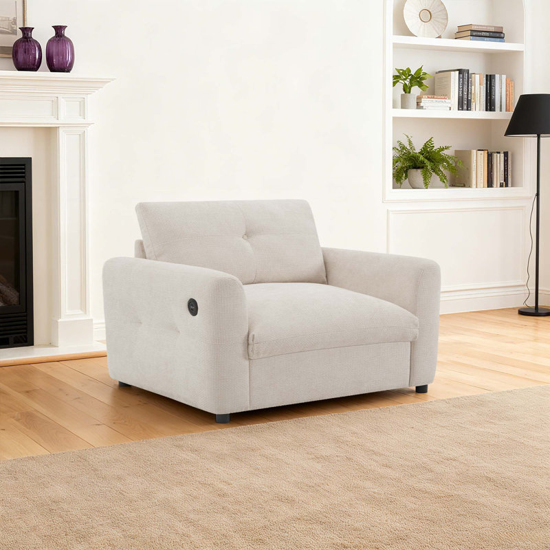 Canapé simple 42 po Chenille, Beige