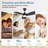 Indoor Ceiling Fans With Lights And Remote Control, 6 Speeds Slient Reversible DC Motor, 3 Color Dimmable LED Light, Timer, 5 Blades-1869935179