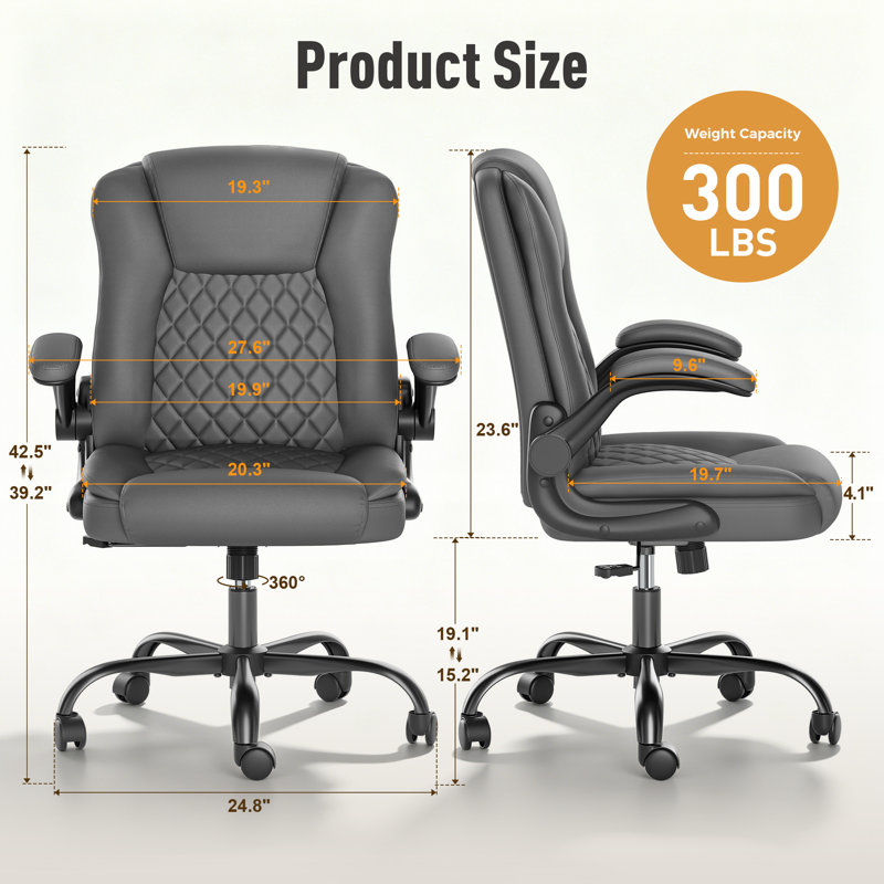 Inbox Zero Executive Chair, Gray