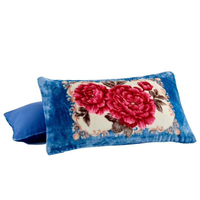 Flannel Floral Comforter Set