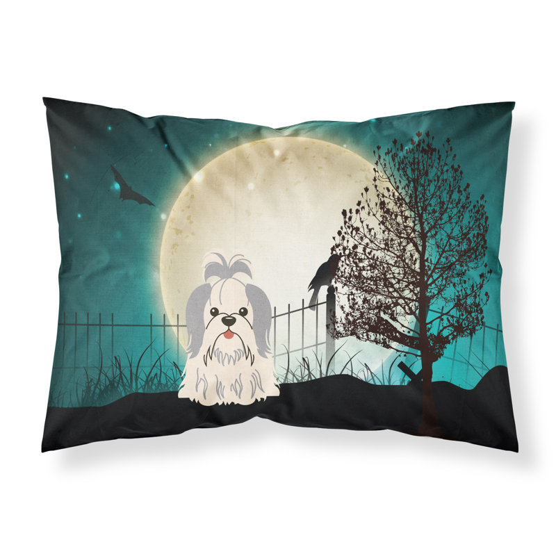 Microfiber, Silver White Shih Tzu