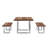 Philipson Wood And Metal 3-Pc Dining Set