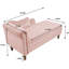 Méridienne rose pour chambre à coucher - expérience de confort en velours doux et rembourré-753660171