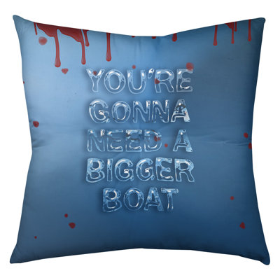 Water And Blood Art Throw Pillow