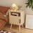 22.83'' H Rattan Nightstand
