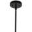 Modern Minimalist 8-Light Chandelier With Black And Gold Finish