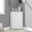 Bathroom Cabinet Triangle Corner Storage Cabinet With Adjustable Shelf Modern Style MDF Board-755820901