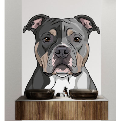 Décalcomanie murale Pitbull Dog - Modern Home Decor
 284DRE