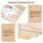 Natural Rubberwood And MDF Double-Row Eight-Drawer Cabinet (1Pc)