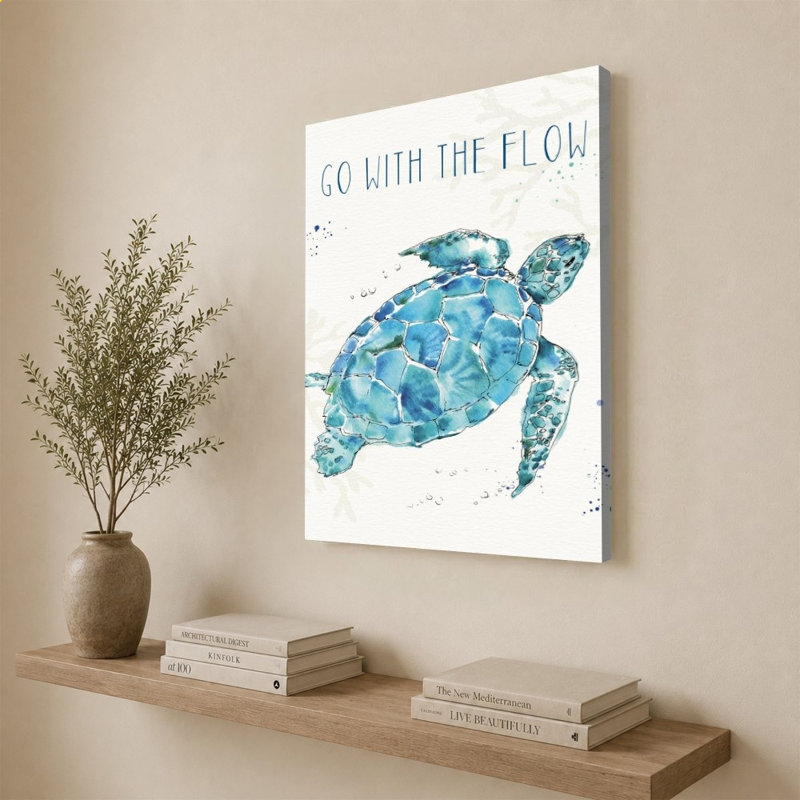 «Deep Sea IV» par Anne Tavoletti - Impression sur toile, 40" H x 30" W, Does Not Apply