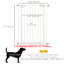 Tucker Murphy Pet™ Extra Tall Dog Gate With Door, Pressure Fit, Auto Close, Double Locking For Doorways Hallways Stairs, White
