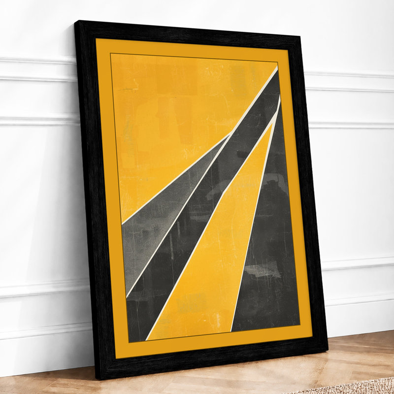 Urban Angular Forms Industrial - Framed Print, A2 - 59.4 x 42.0 cm, Black