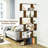 75" H x 31.5" W Geometric Bookcase-1600688503-1600688502