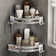 Ljudmila Corner Shower Caddy with Razor Holder Adhesive Shower Shelf Bathroom Shower Organizer Storage Rack