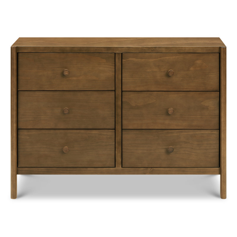 Birdie 6-Drawer Dresser, Walnut