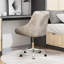 Chaise de salle à manger moderne en velours et - douce, ergonomique, réglable en hauteur. Gris, métal, capacité de charge maximale de 200 lb avec pieds réglables. Prises