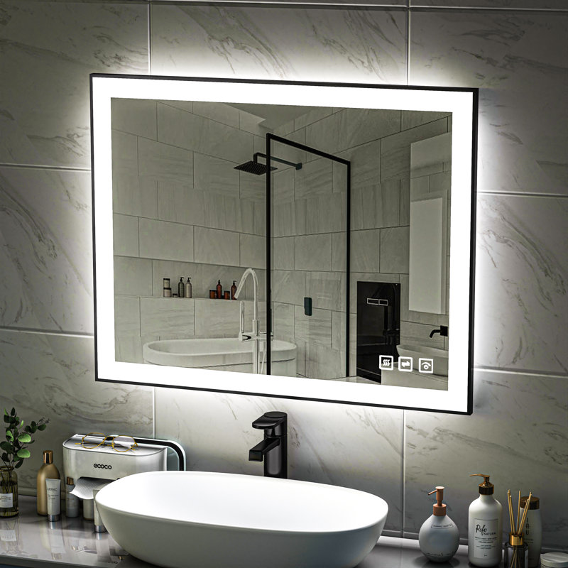 Aluminum Flat Mirror, 32" H x 40" W