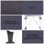 Ensemble de 2 chaises d'appoint en tissu cyren noir et acier inoxydable