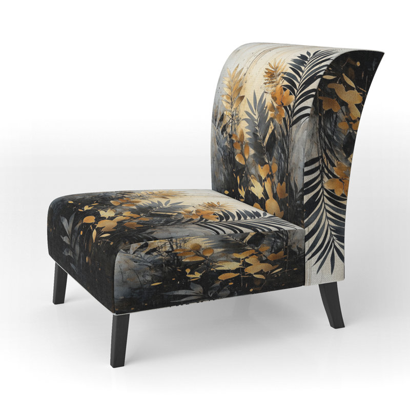 Upholstered Accent Chair, Slipper Armless