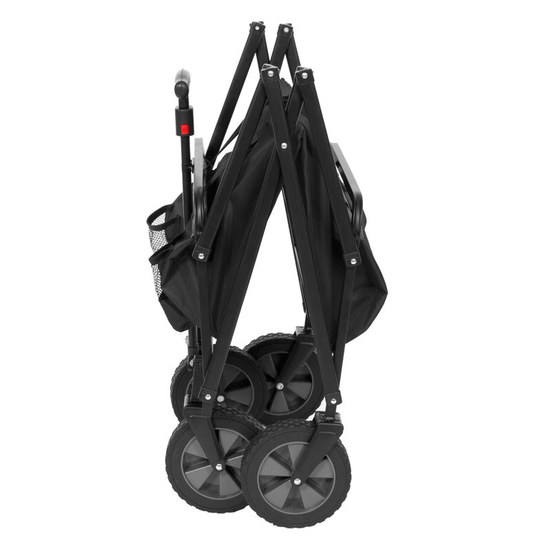 Chariot utilitaire pliant manuel robuste, Noir / bleu