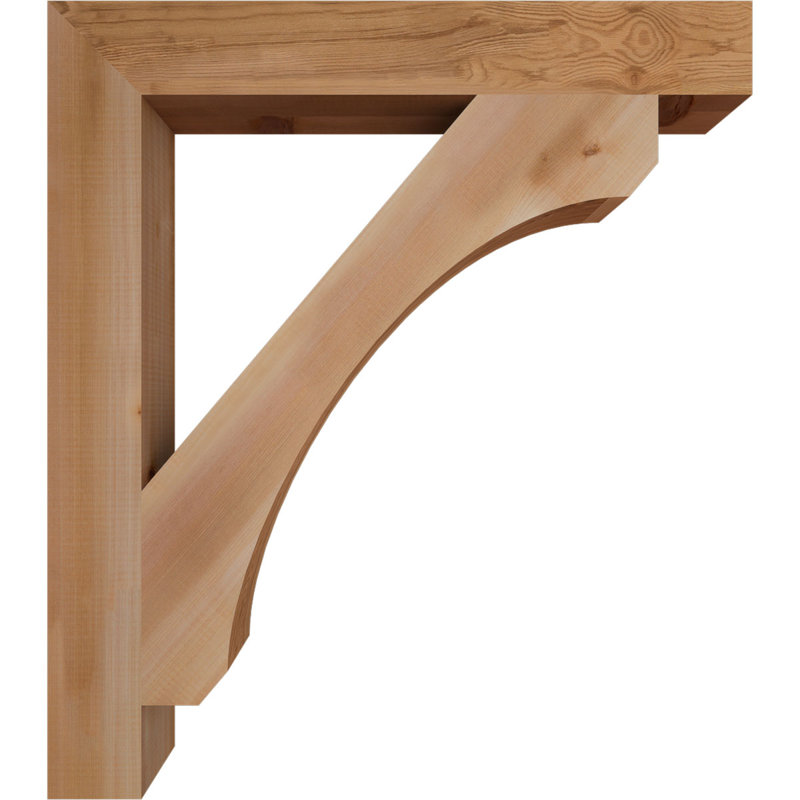 Support en bois rustique Legacy Block, Cèdre rouge, Lisse, H 34 po x l 3,5 po x P 30 po