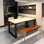 Retro Large    Slate    Dining    Set