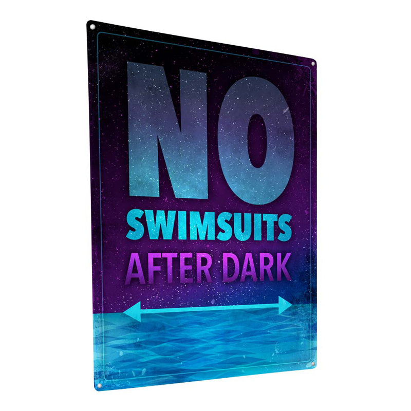 Panneau Janmesh No Swimsuits After Dark