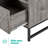Sled End Table with Built-In Outlets-66699406