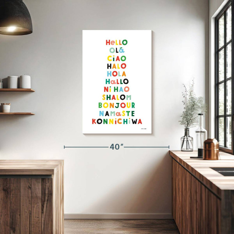 Language Of Hellos, 39" H x 26" W