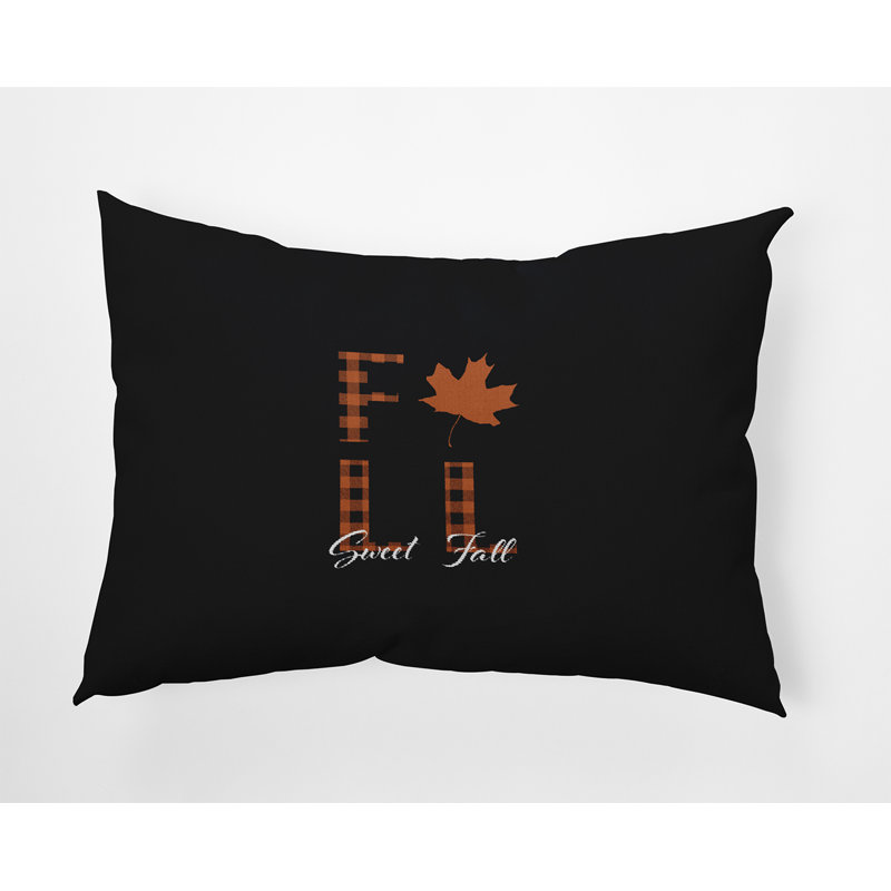 Reversible Throw Pillow, Black