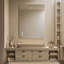 Miroir rectangulaire rétroéclairé avec lumière DEL pour la salle de bain-1088011048