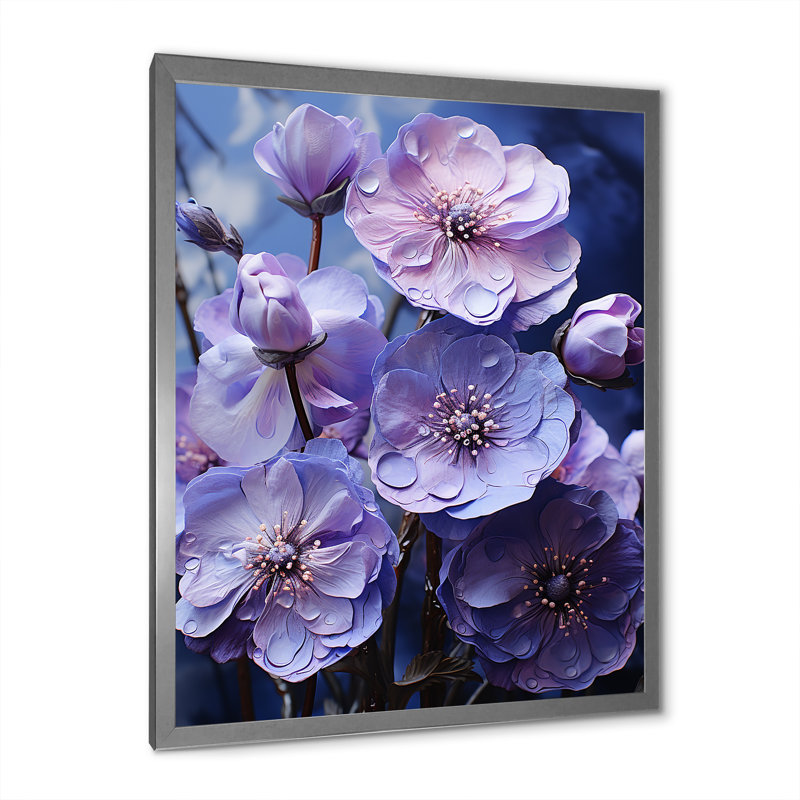 Allure mystique sur toile, H 32 po x l 16 po x P 1 po, Cadre simple argenté