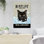 «Black Cat Bubble Bath - Rub-A-Dub-Dub», reproduction d'art graphique sur toile tendue