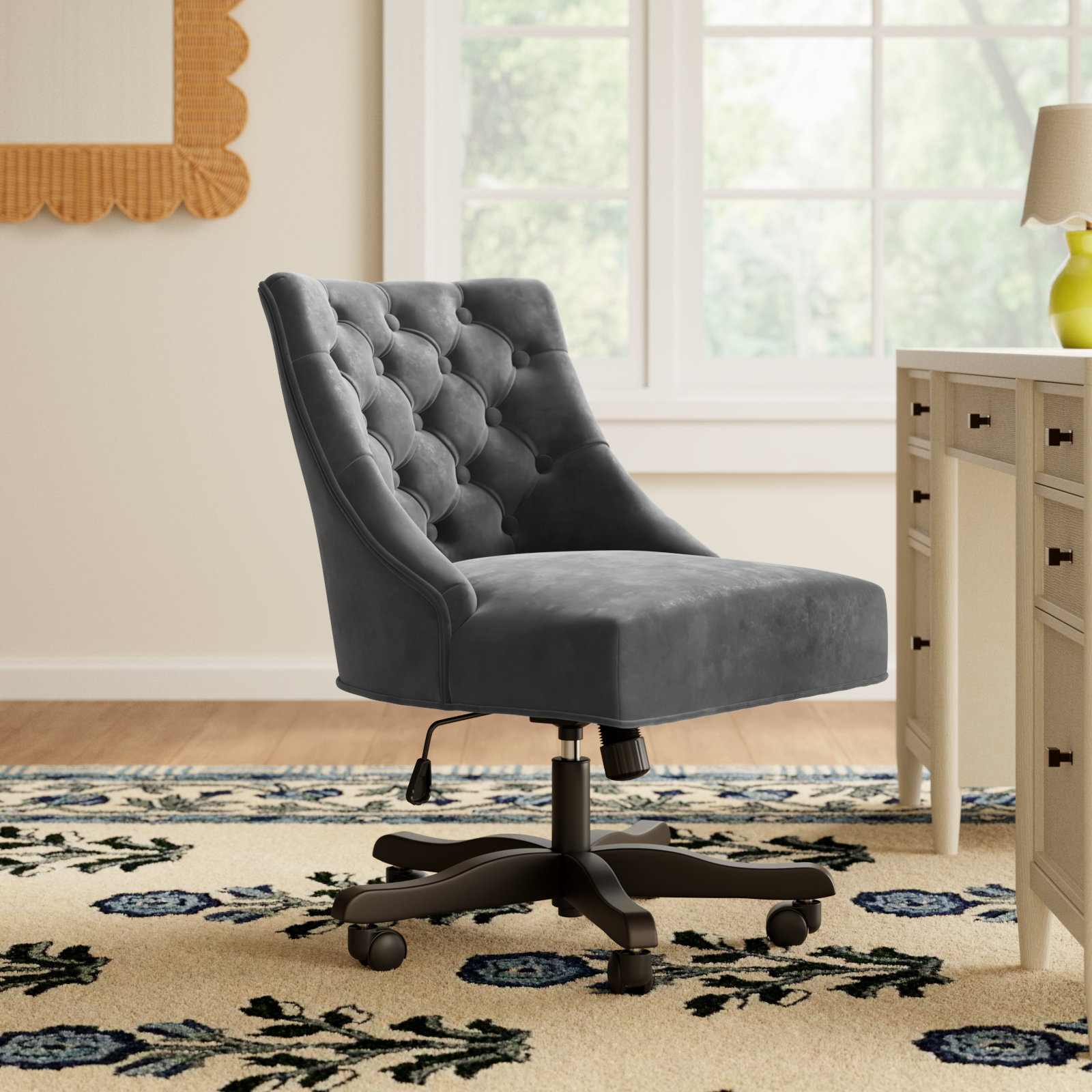 Swivel Office Chair, Gray