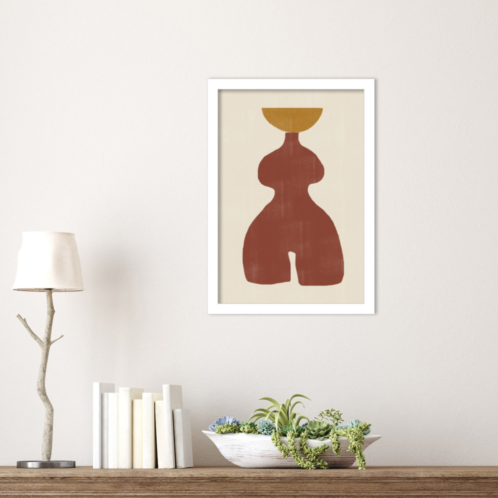 Rockingham "Vase No. 11" Print, White, 17" H x 12" W