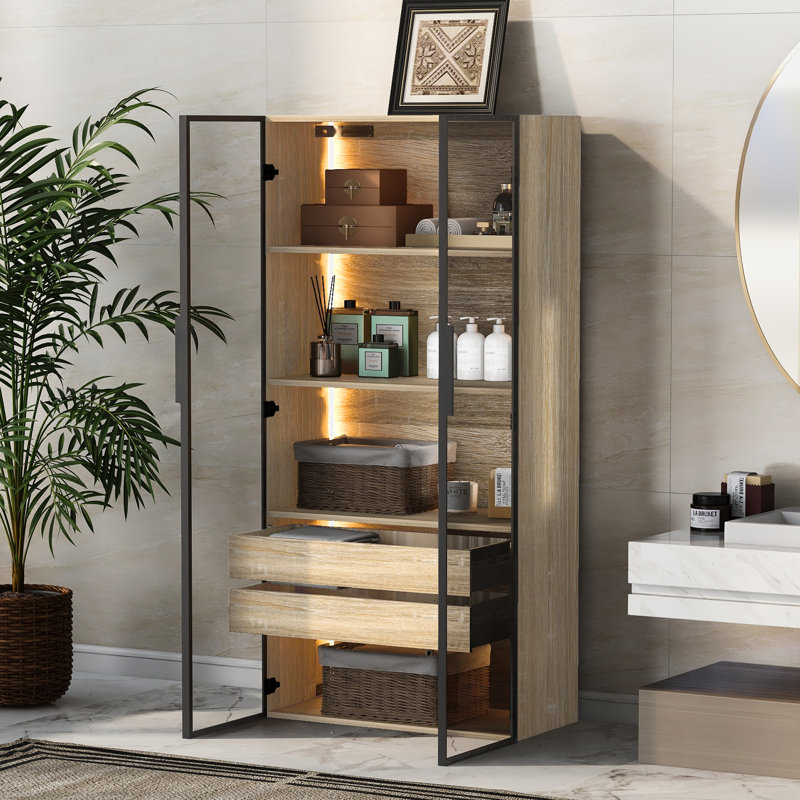 Faulkland Freestanding Linen Cabinet