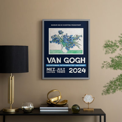 Van Gogh Exhibition Posters I Framed Print - Solid Wood
