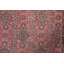 Tapis rose en laine noué à la main de conception unique 6 pi 5 po x 9 pi 2 po années 1970 Shrum