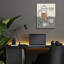 Art mural en verre rouge «My Morning Coffee 1» par Moira Hershey par Red Barrel Studio®-1147388341