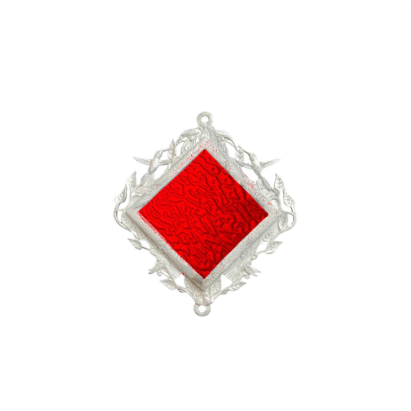 Colibri teint 50 po - Tube, Rouge / argenté
