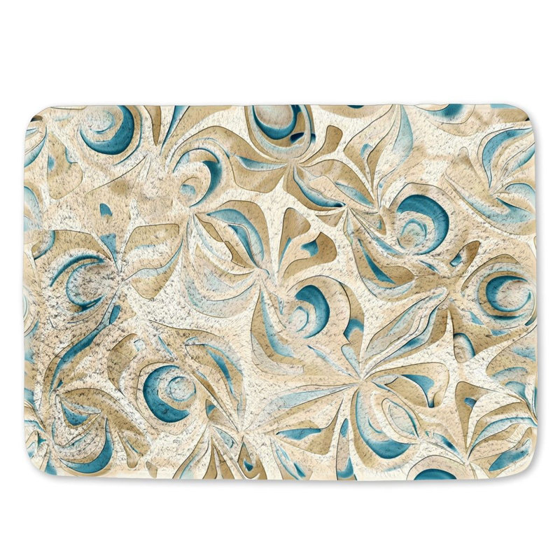 Cravets Microfiber / Microsuede Non-Slip Bath Mat, 21" W x 34" L