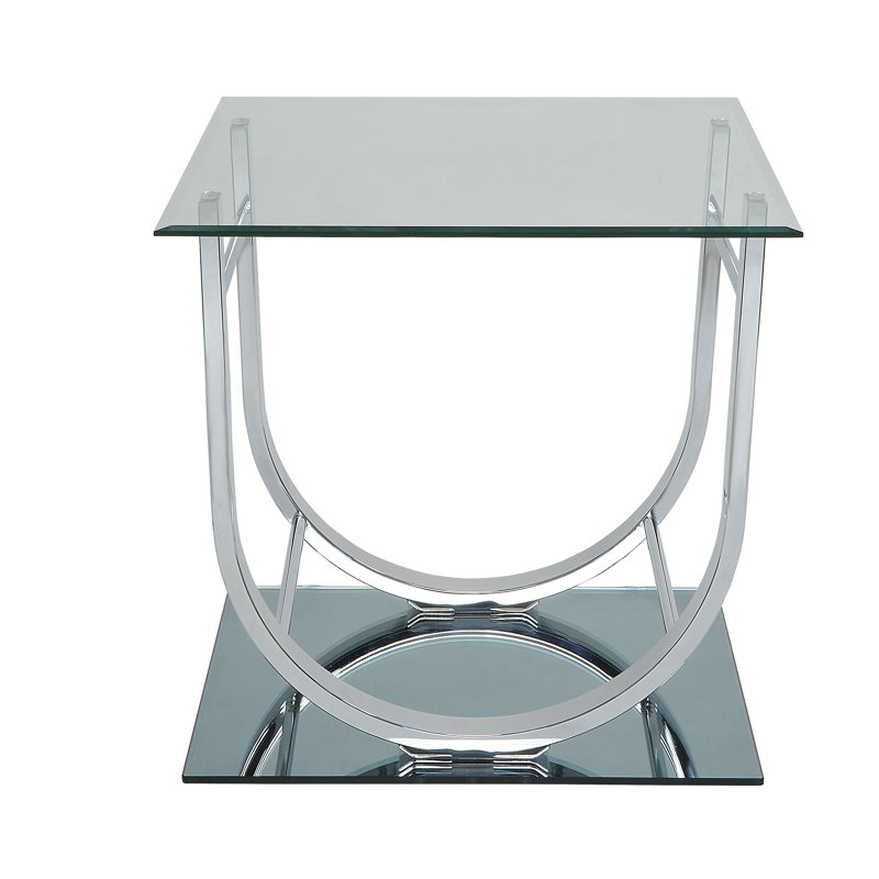 Nyvian Glass Top End Table