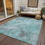 Tapis bleu sarcelle lavable à la machine intérieur / extérieur Xhevrie-1904306640