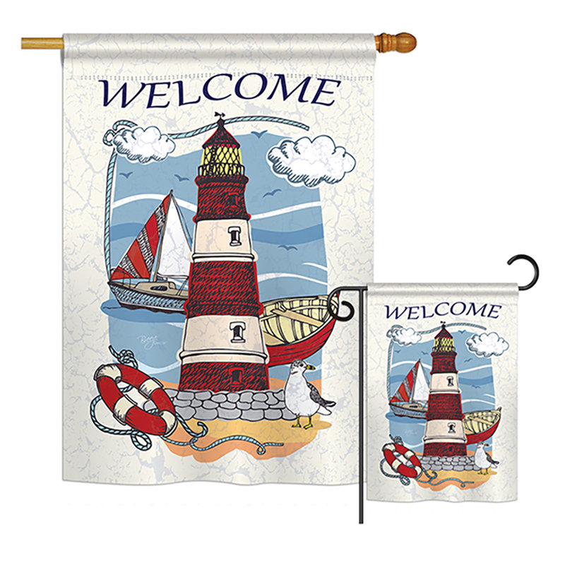 Ensemble de drapeaux de jardin en polyester 2 faces Westborough