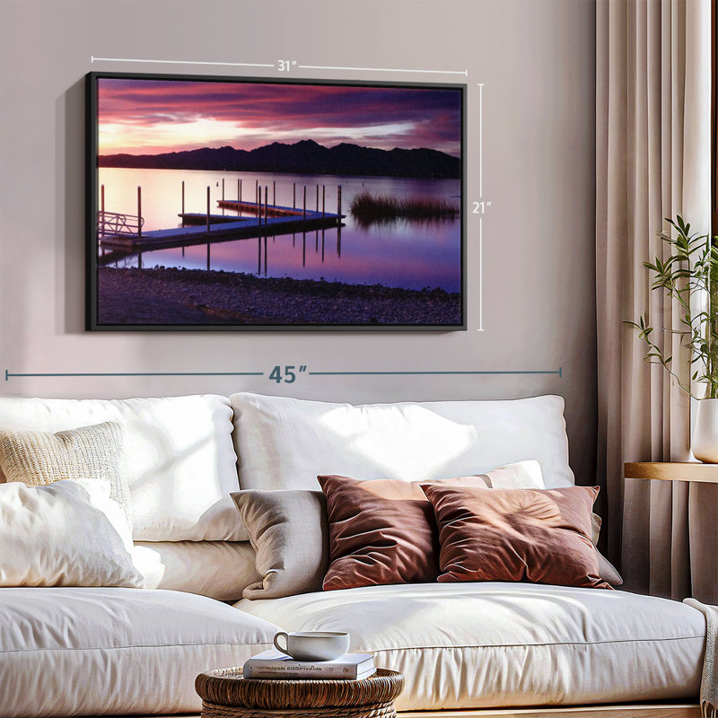 Impression sur toile Lake Havasu Dock, H 21 po x l 31 po