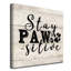 «Pawsitive», reproduction d'art textuel sur toile-950484833