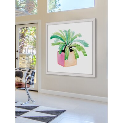 Potted Plant' by Molly Rosner Framed Painting Print -  Marmont Hill, MH-MOLROS-71-NWFP-24